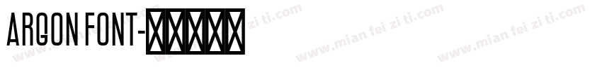 Argon Font字体转换